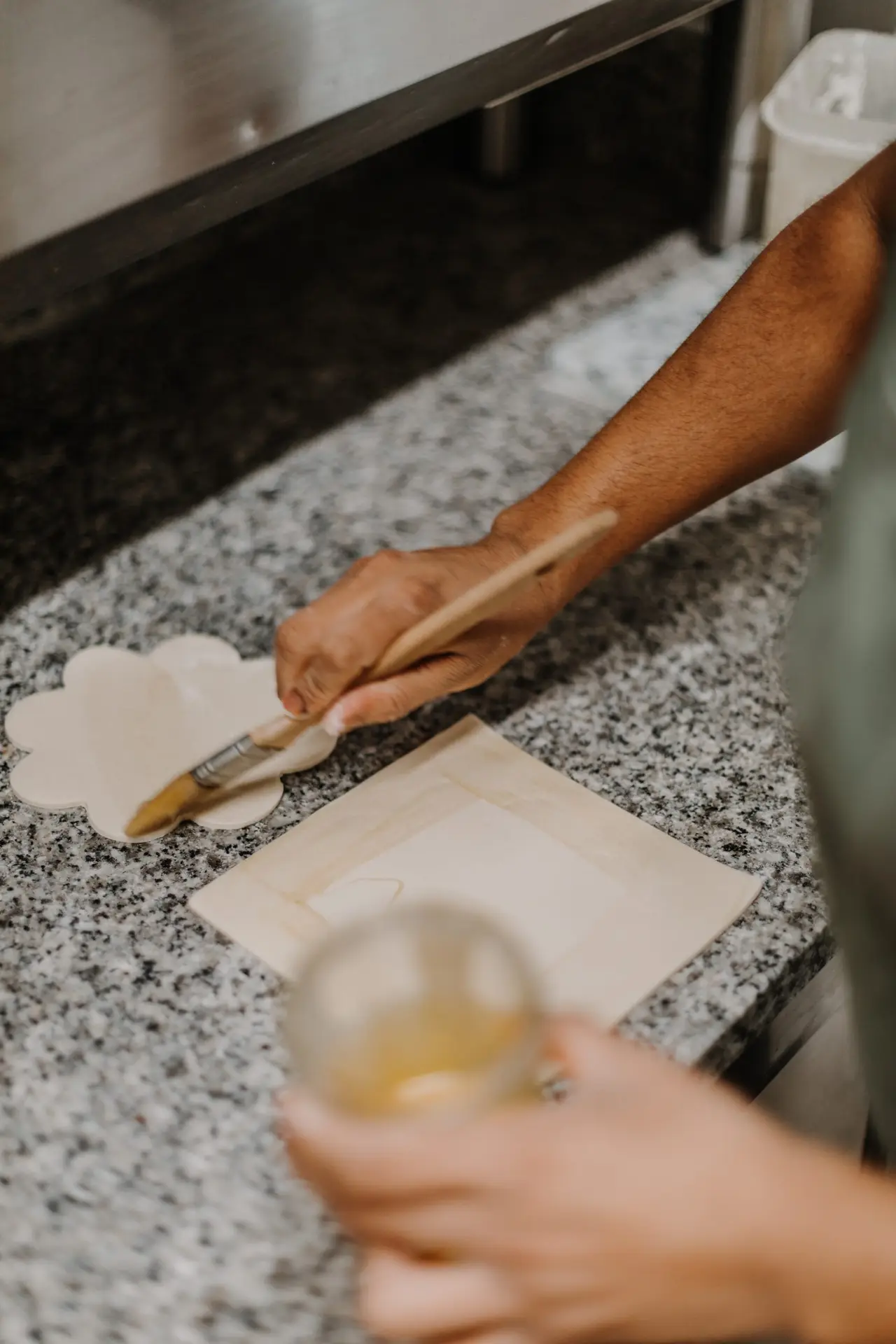 La préparation de la pâte feuilletée