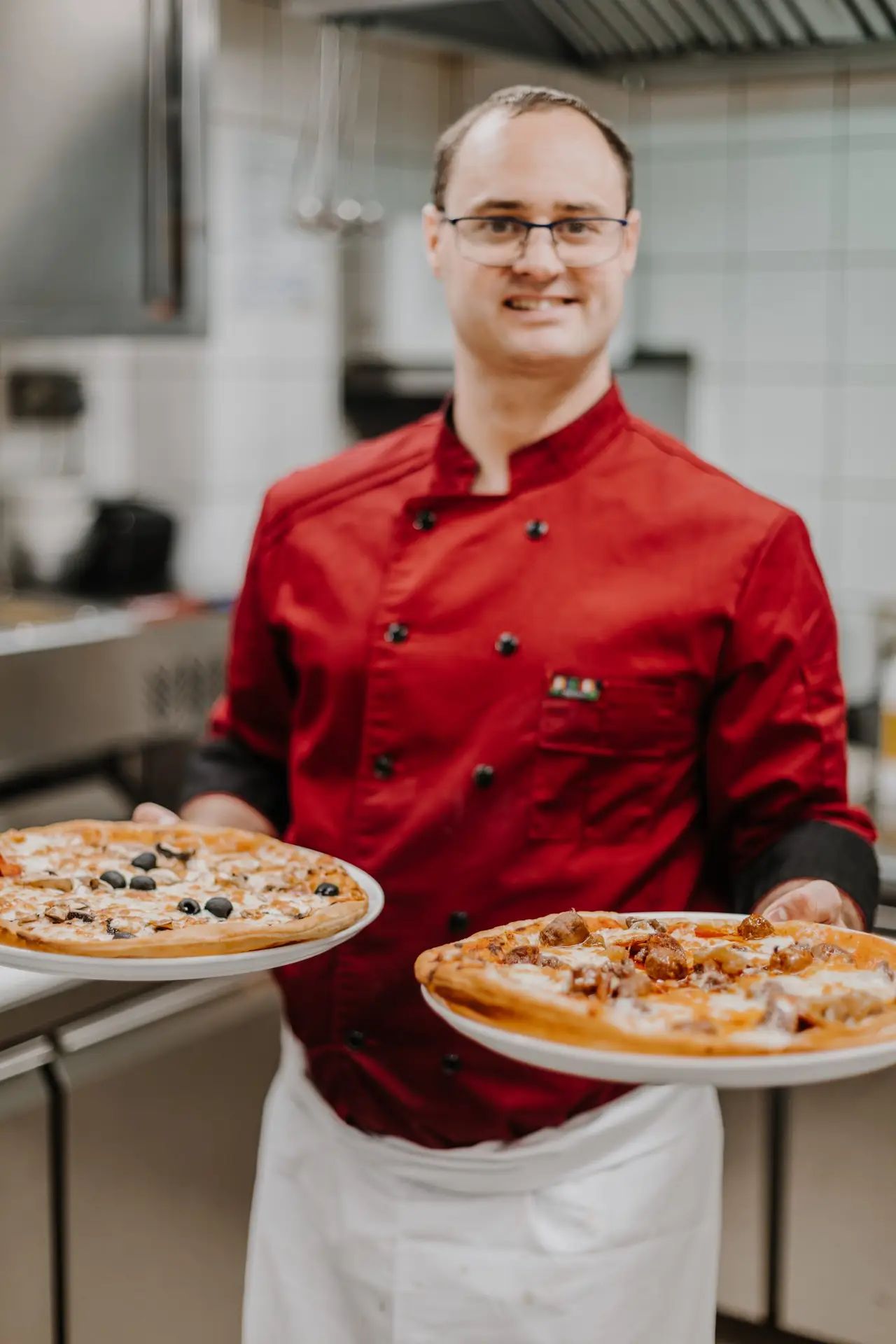 Le Chef vous présente nos pizzas sur pâte feuilletée  
